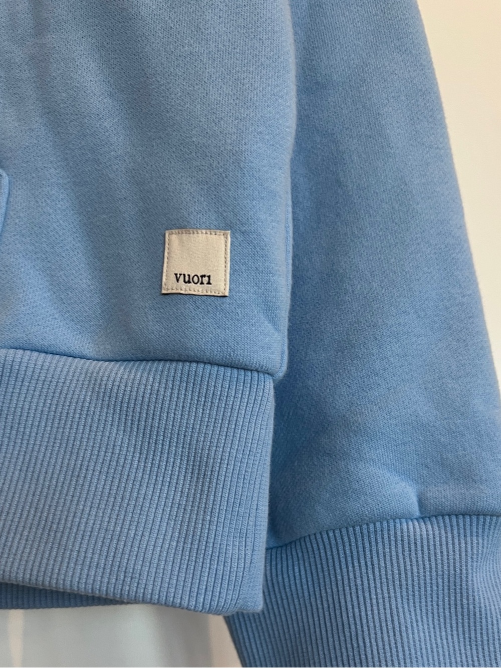 New With Tags Vuori Restore Full Zip Hoodie Spring Blue XS NWT - Picture 6 of 7
